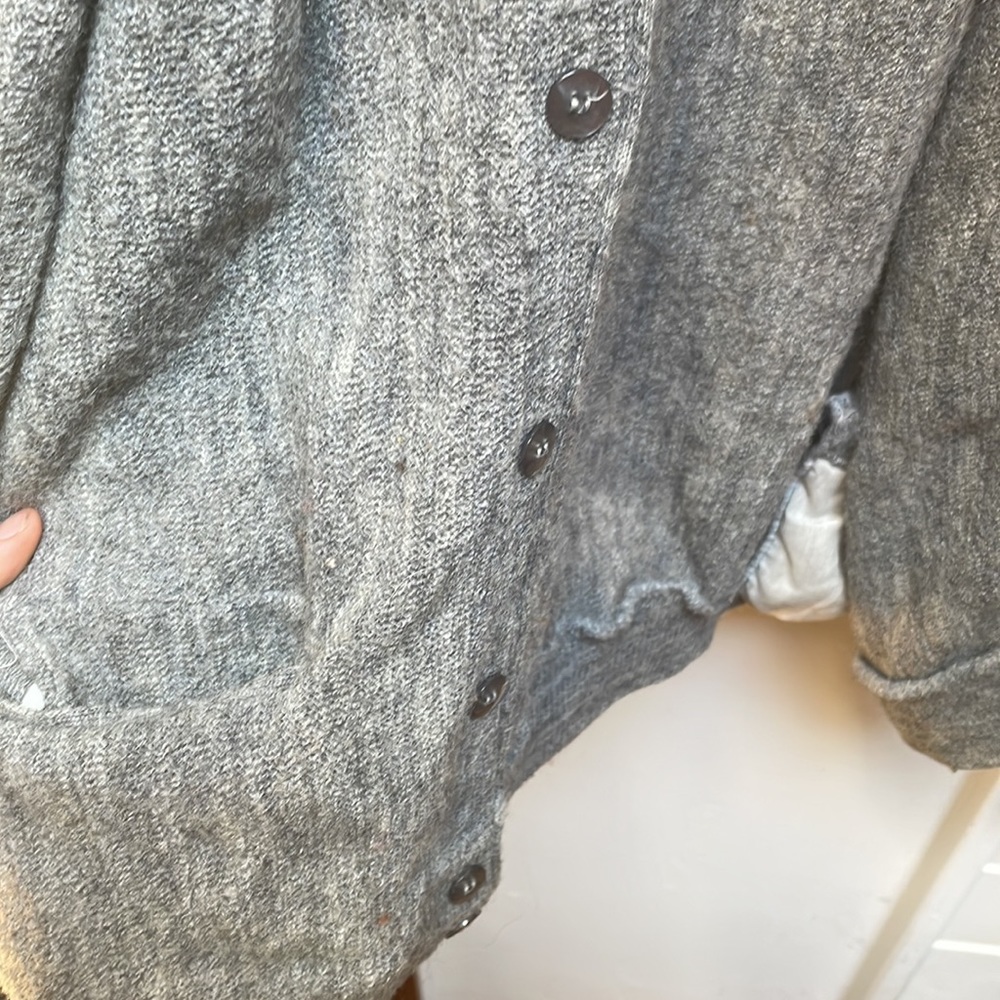 Pendleton Gray Button Up Sweater. - image 3